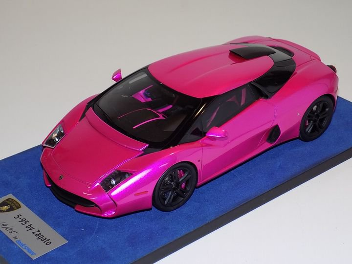 1/18 Looksmart Lamborghini 5-95 Zagato Pink Flash Black wheels - 【MR BBR  MakeUp LOOKSMART D&Gなどのミニカー専門店】 ヴェルデ