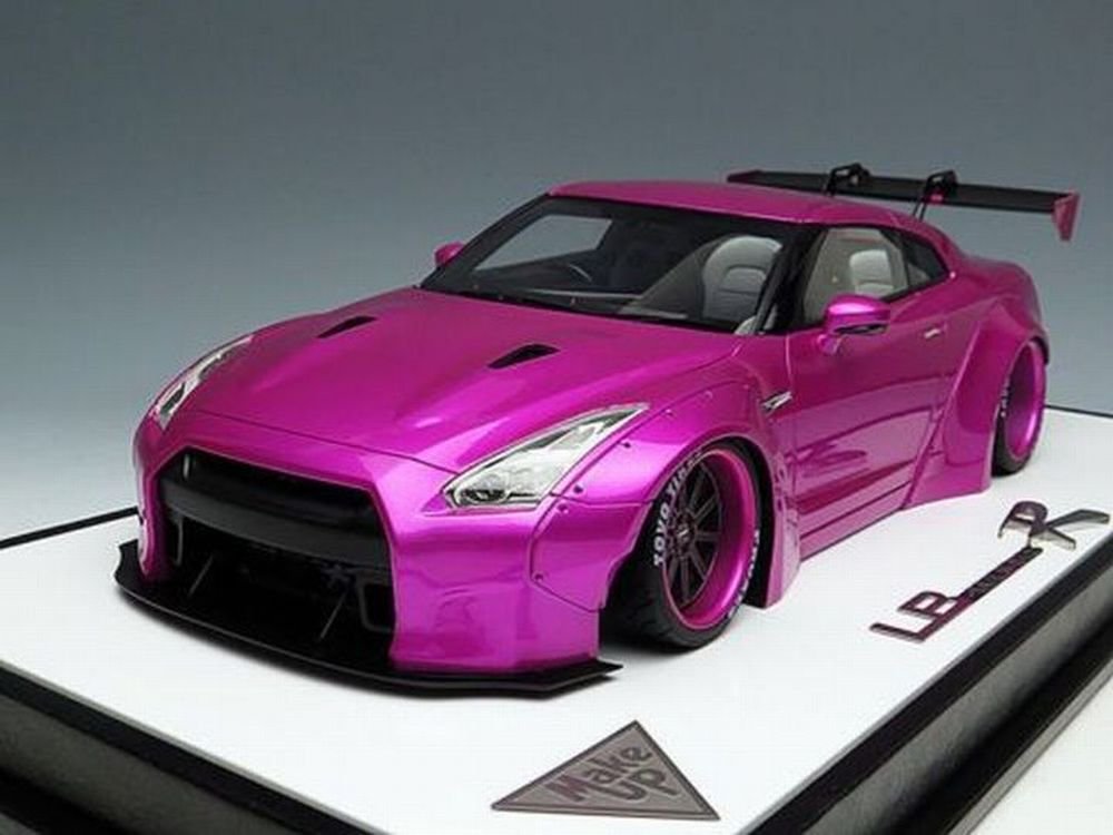 1/18 Makeup Nissan R35 GT-R LB Liberty Works Pink Flash - 【MR BBR MakeUp  LOOKSMART D&Gなどのミニカー専門店】 ヴェルデ