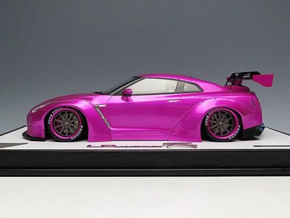 1/18 Makeup Nissan R35 GT-R LB Liberty Works Pink Flash - 【MR BBR MakeUp  LOOKSMART D&Gなどのミニカー専門店】 ヴェルデ