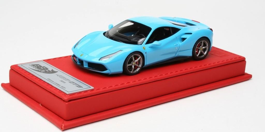 Amazon | MRコレクション フェラーリ 488 GTB 1/43 ミニカー 青