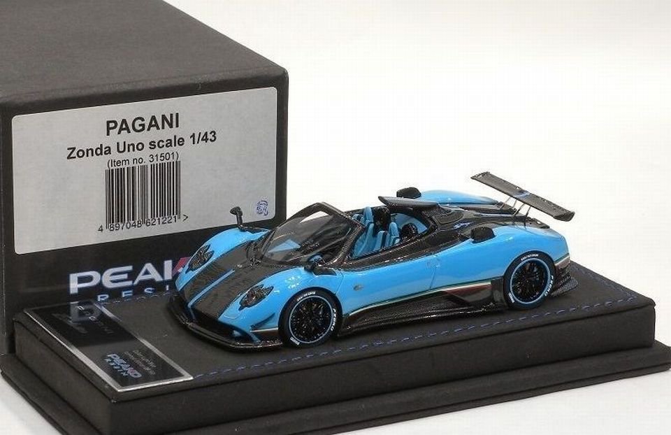 1/43 PEAKO PAGANI ZONDA UNO LIGHT BLUE - 【MR BBR MakeUp LOOKSMART