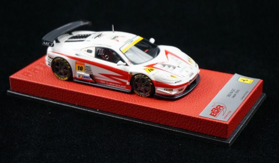 1/43 BBR FERRARI 360 N-GT JAPAN 2005 RED LEATHER BASE - 【MR