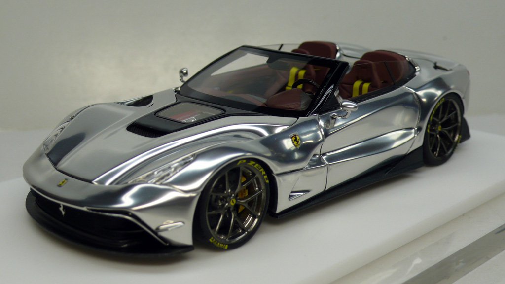 1/43 D&G M.S. Ferrari F12 TRS Chrome Silver Stage 2 - 【MR BBR MakeUp LOOKSMART  D&Gなどのミニカー専門店】 ヴェルデ