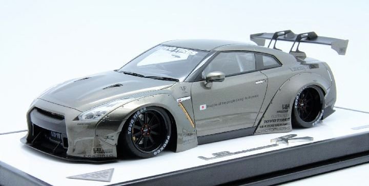 1/18 MakeUp LB Works R35 GTR Titanium Silver GT Wing - 【MR BBR MakeUp  LOOKSMART D&Gなどのミニカー専門店】 ヴェルデ