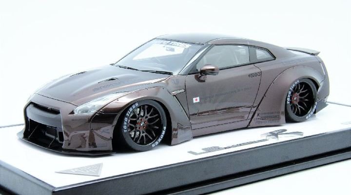 1/18 MakeUp LB Works R35 GTR Metallic Brown Duck Tail - 【MR BBR MakeUp  LOOKSMART D&Gなどのミニカー専門店】 ヴェルデ