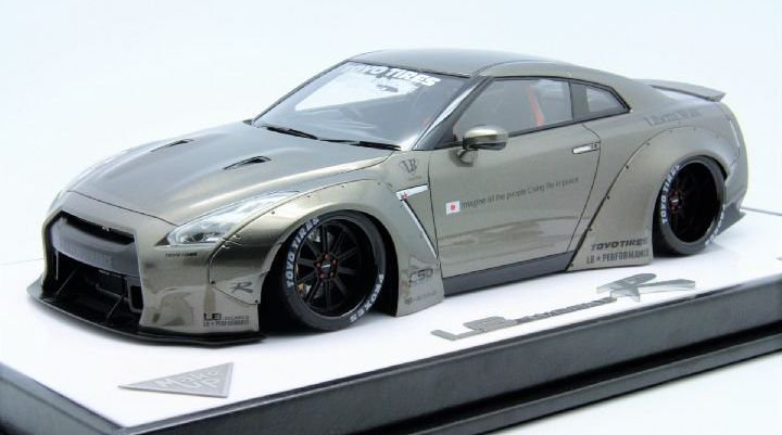 1/18 MakeUp LB Works R35 GTR Titanium Silver Duck Tail - 【MR BBR MakeUp  LOOKSMART D&Gなどのミニカー専門店】 ヴェルデ