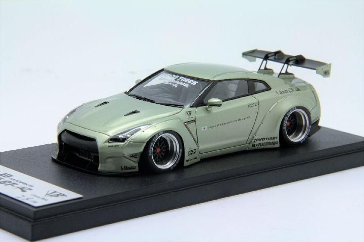 1/43 MakeUp Liberty Walk LB R35 GTR Millenium Jade BBS LM