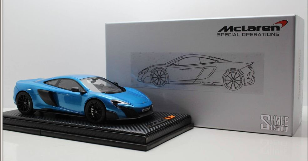 1/18 TECNOMODEL McLaren 675LT Cerulean Blue - 【MR BBR MakeUp LOOKSMART  D&Gなどのミニカー専門店】 ヴェルデ