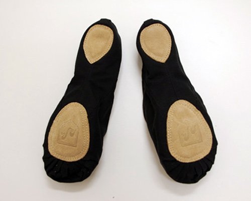 格安男性用バレエシューズ　スプリットソールballetshoes　ブラック　(28.0cm)★の後ろからの写真
