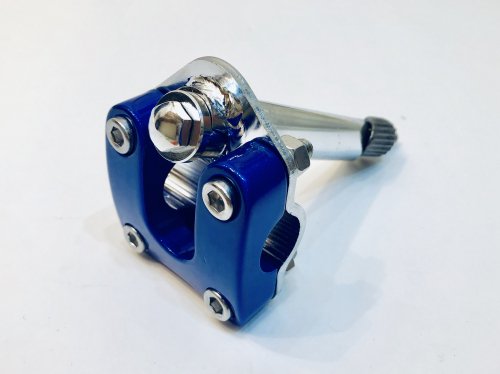 NEW REPRO “ KUWAHARA “ ET SLANT STEM ( WIN ) TYPE BLUE 21.1mm -  SCREAMIN'WHEELS Superstore