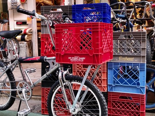 Vintage MILK CRATE ( W32cm x D32cm x H27cm) ASSORTED COLOR -  SCREAMIN'WHEELS Superstore