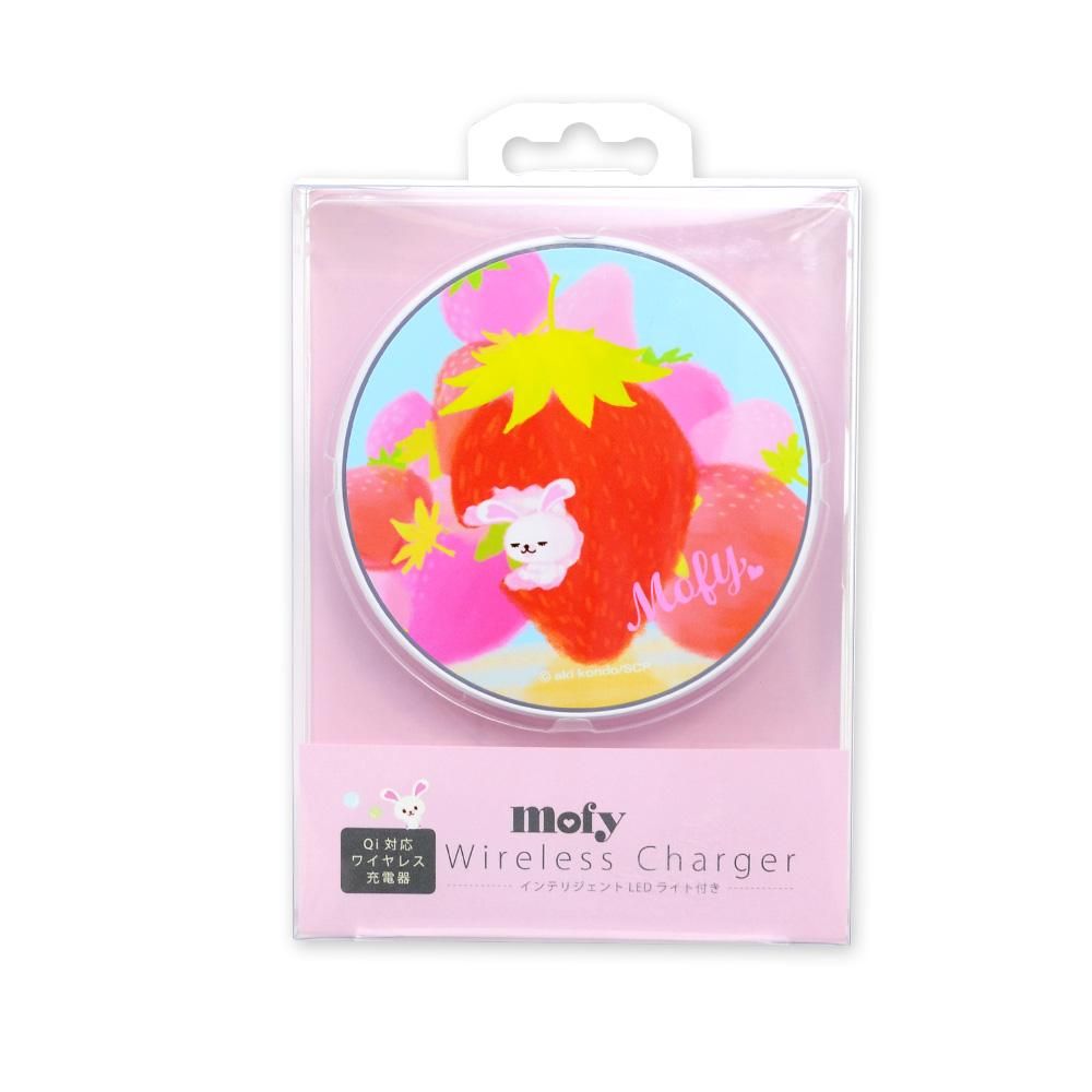 ワイヤレス充電器(ストロベリー) MO - うさぎのモフィ公式 ワイヤレス充電器(ストロベリー) MO - うさぎのモフィ公式