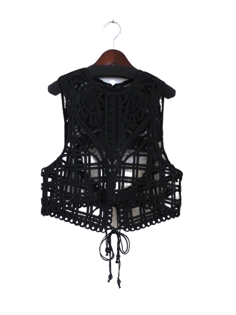 Mame Kurogouchi】Cording Embroidery Vest | www.jarussi.com.br