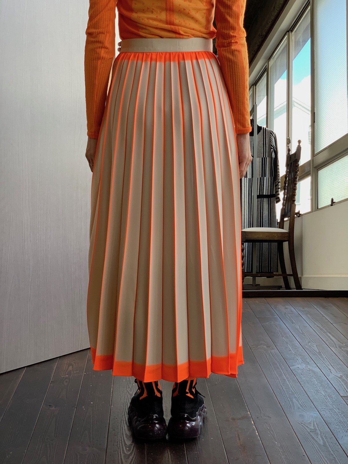 mame kurogouchi 17ss ロングプリーツスカート - ロングスカート