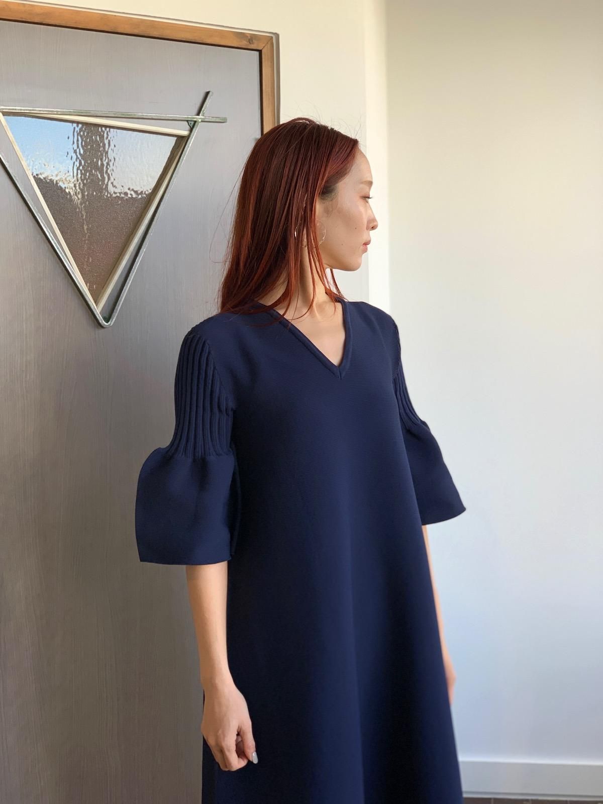 CFCL POTTERY KAFTAN ドレス NAVY-