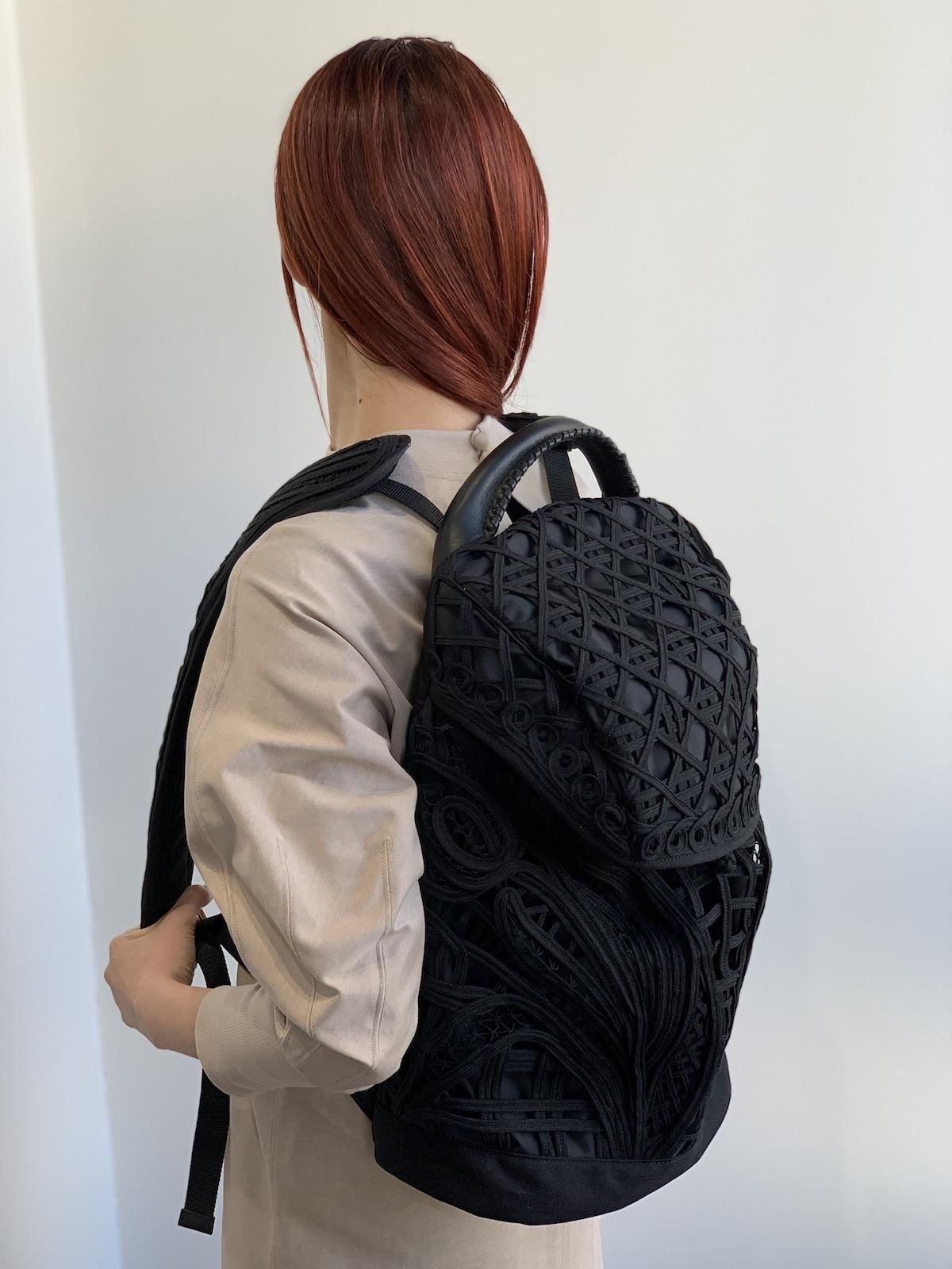 Mame Kurogouchi』コード刺繍バックパック／Cording Embroidery Backpack - Seltie ONLINE  STORE