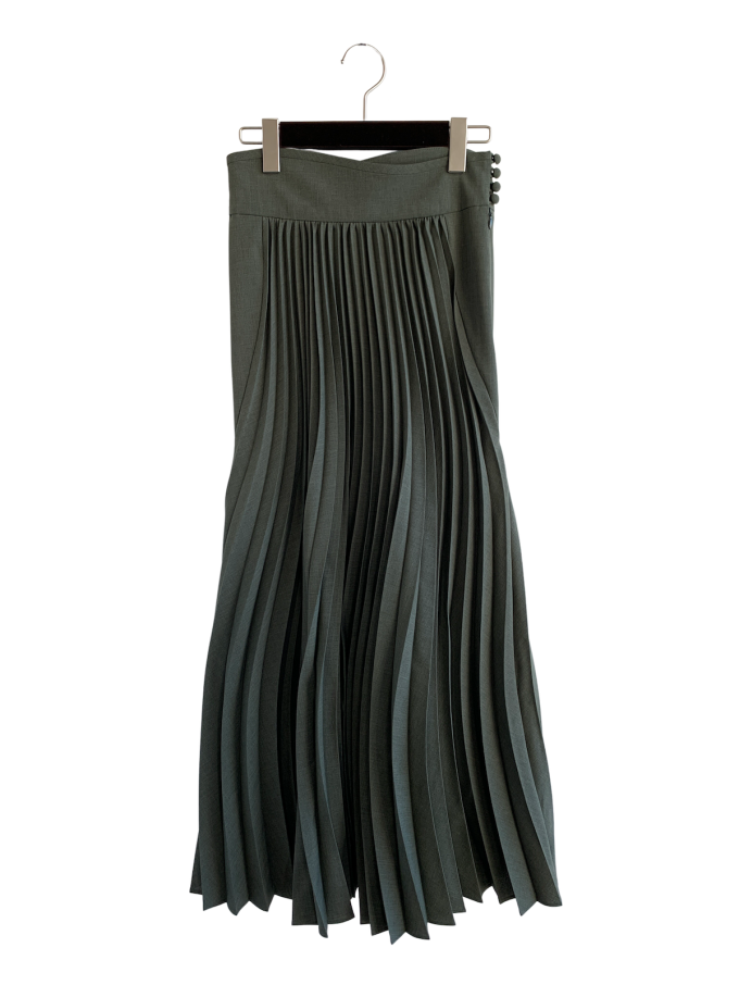 Mame Kurogouchi٥֥ץ꡼ĥե쥢ȡCurved Pleated Flared Skirt ()