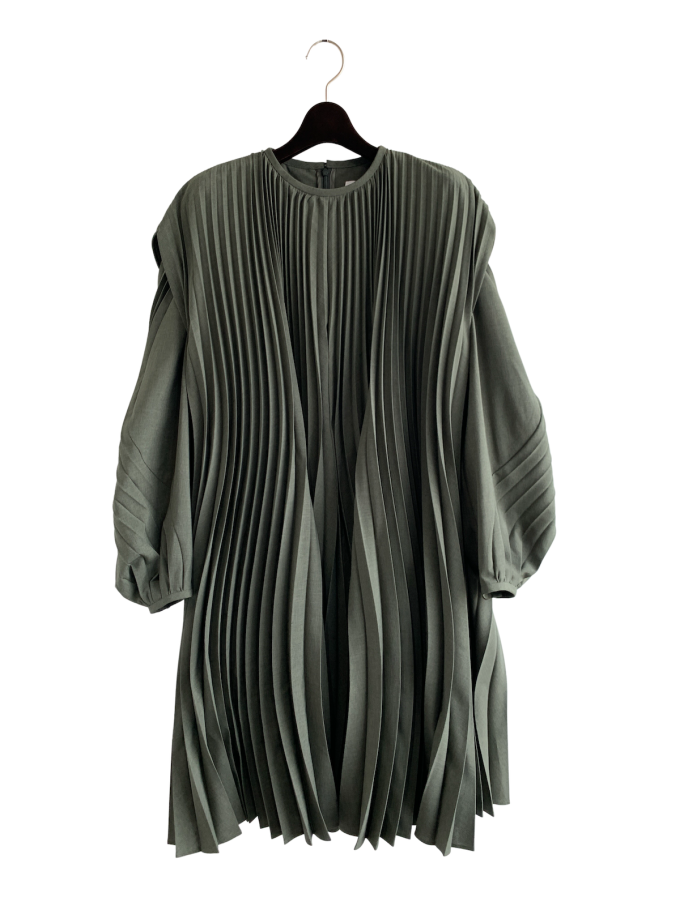 Mame Kurogouchi٥֥ץ꡼ĥɥ쥹Curved Pleated Dress ()