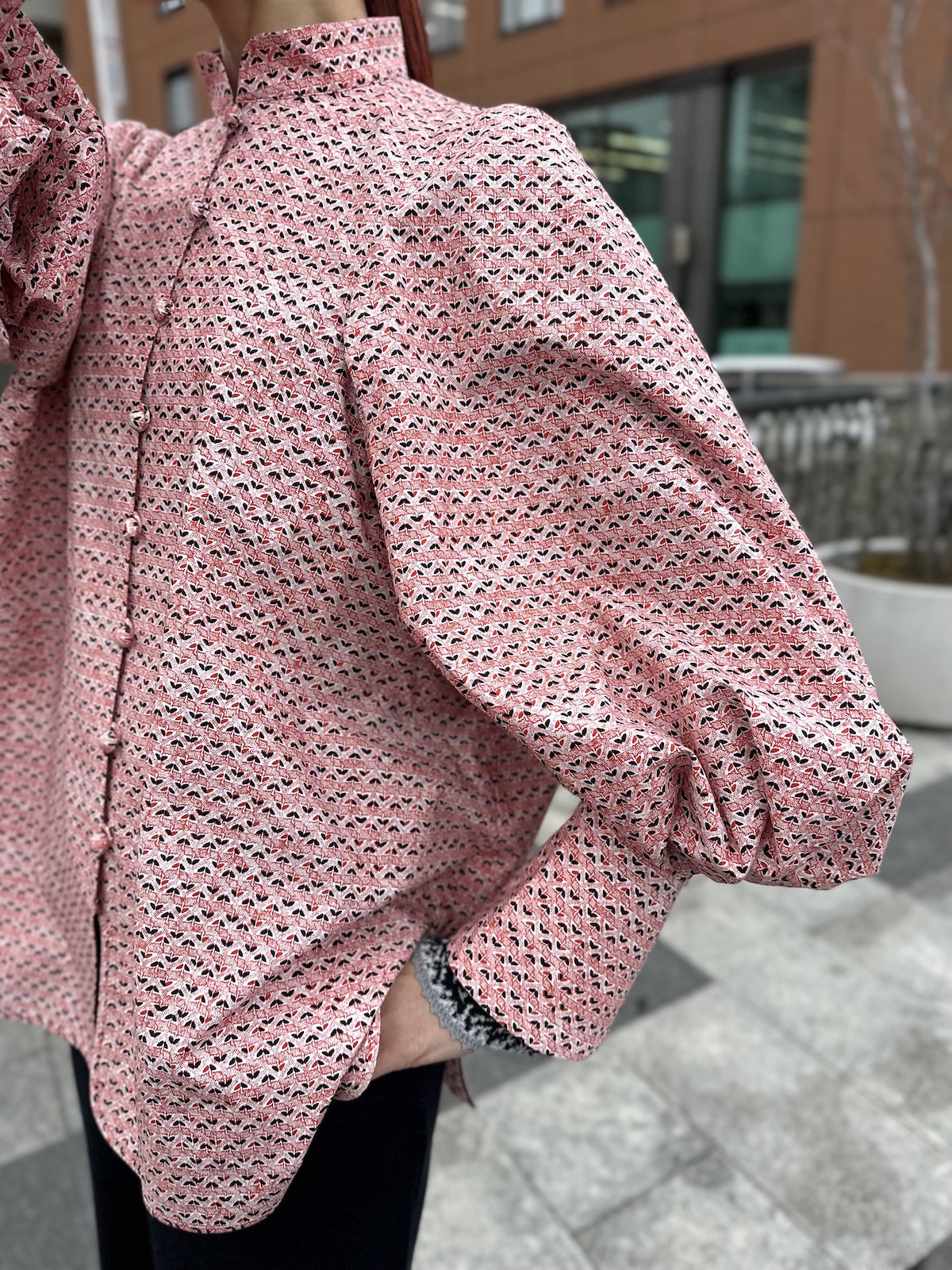mame kurogouchi Crane Pattern Shirt