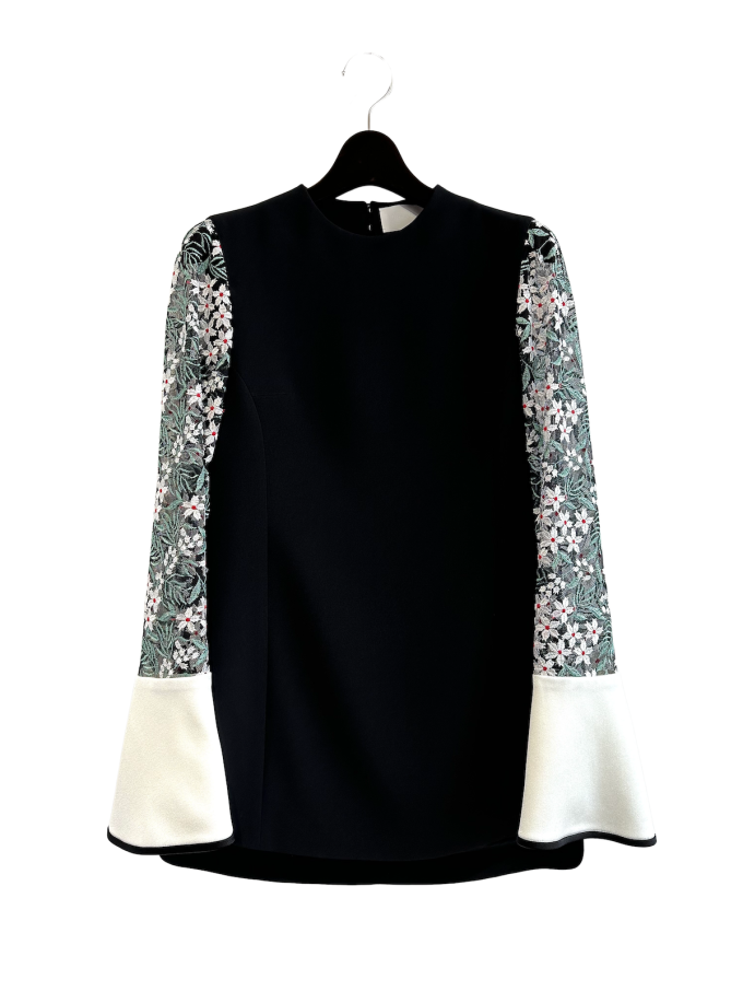 Mame Kurogouchi٥ե졼꡼֥ġFloral Lace Sleeve Shirt (֥åߥۥ磻)