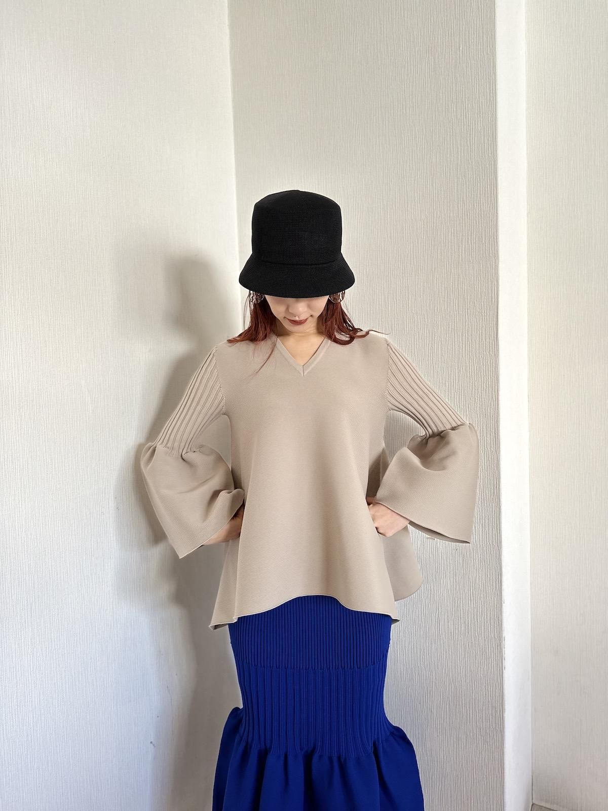 トップス cfcl pottery top CFCL POTTERY TOP 5 長袖ニット トップス ネイビーブルー