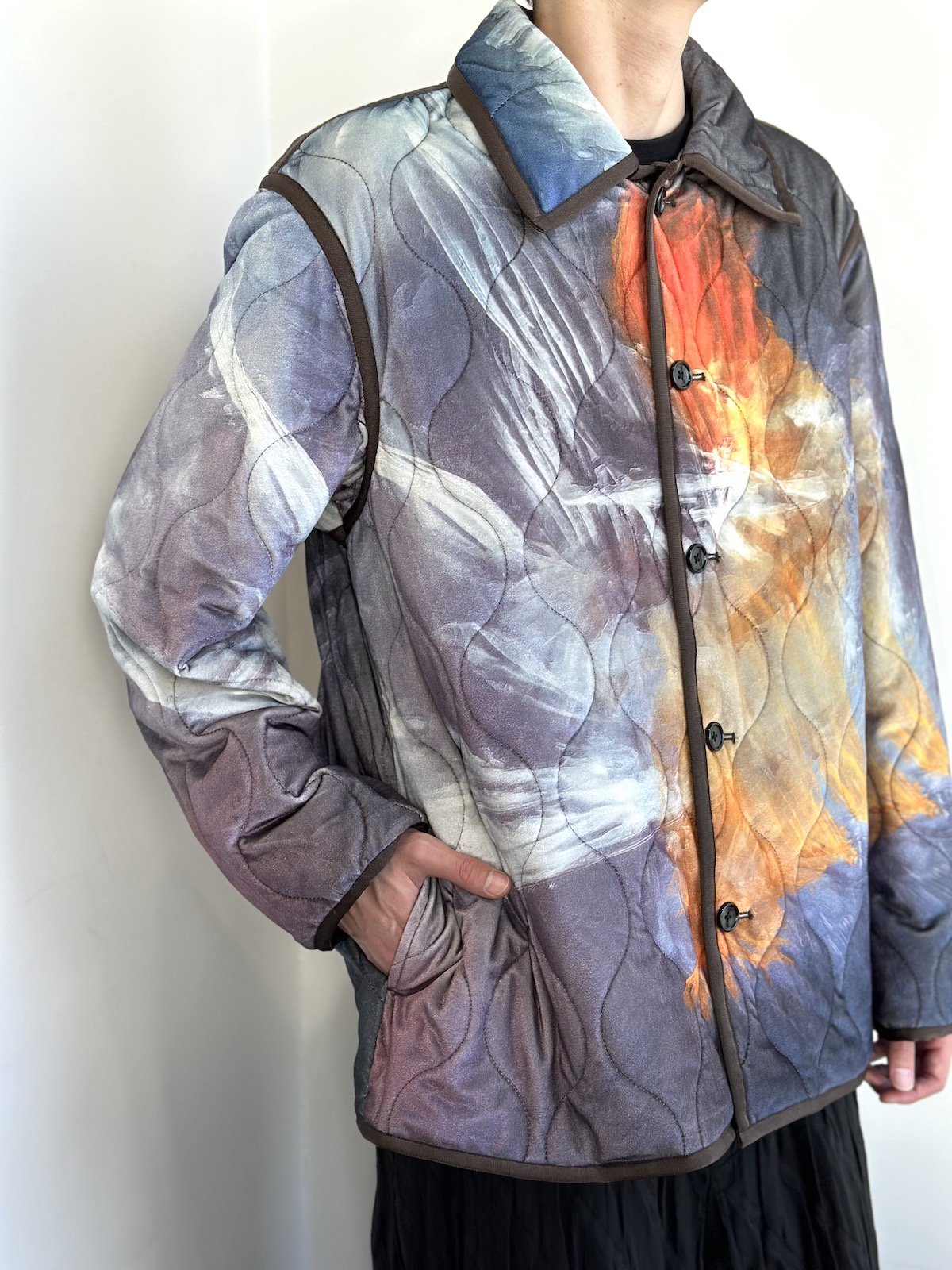 TAAKK 23AW PAINT VELVET BATTING BLOUSONSIZEL - ジャケット・アウター