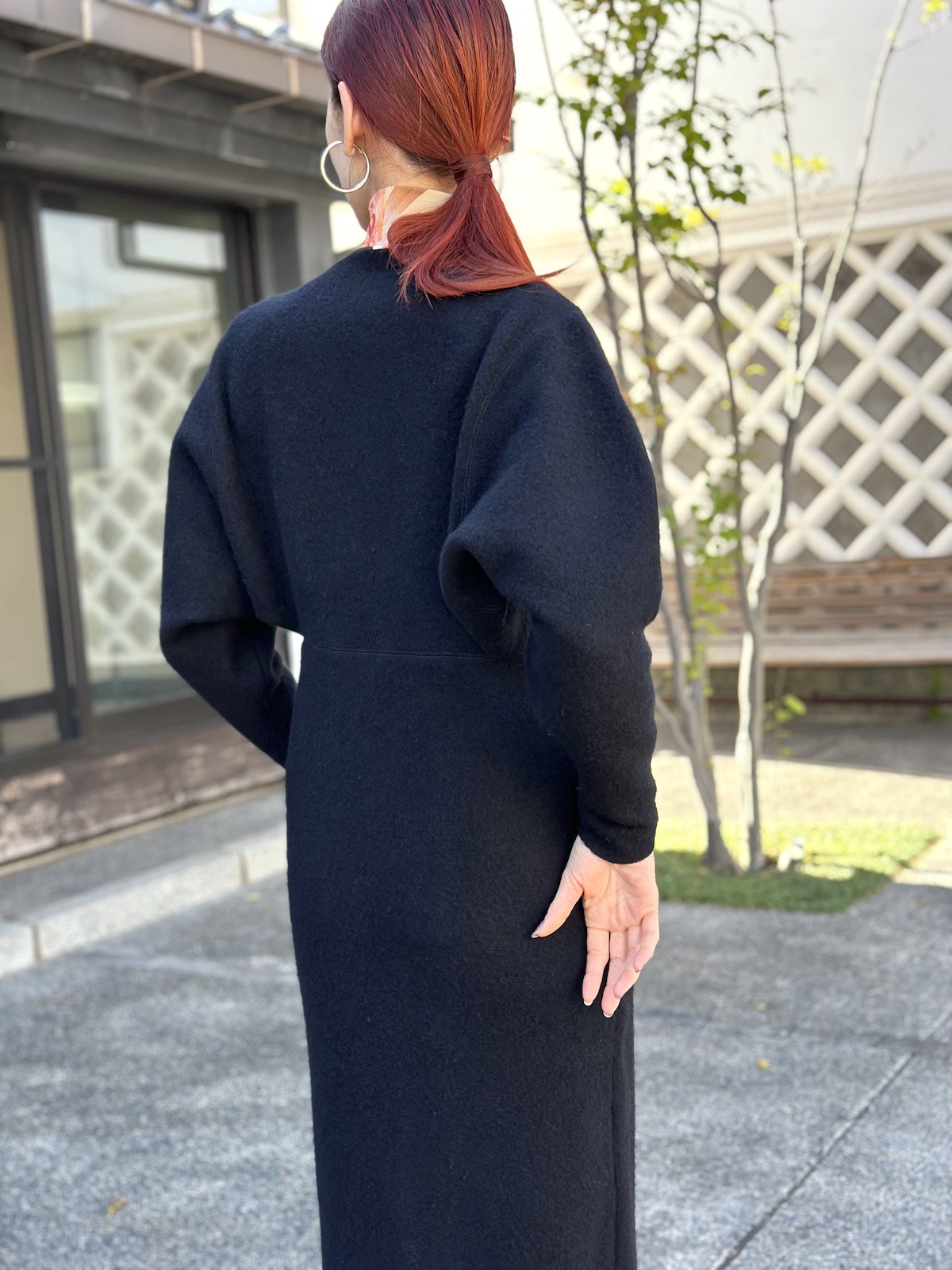 mame kurogouchi 23FW Silk Cashmere Coat - ジャケット・アウター