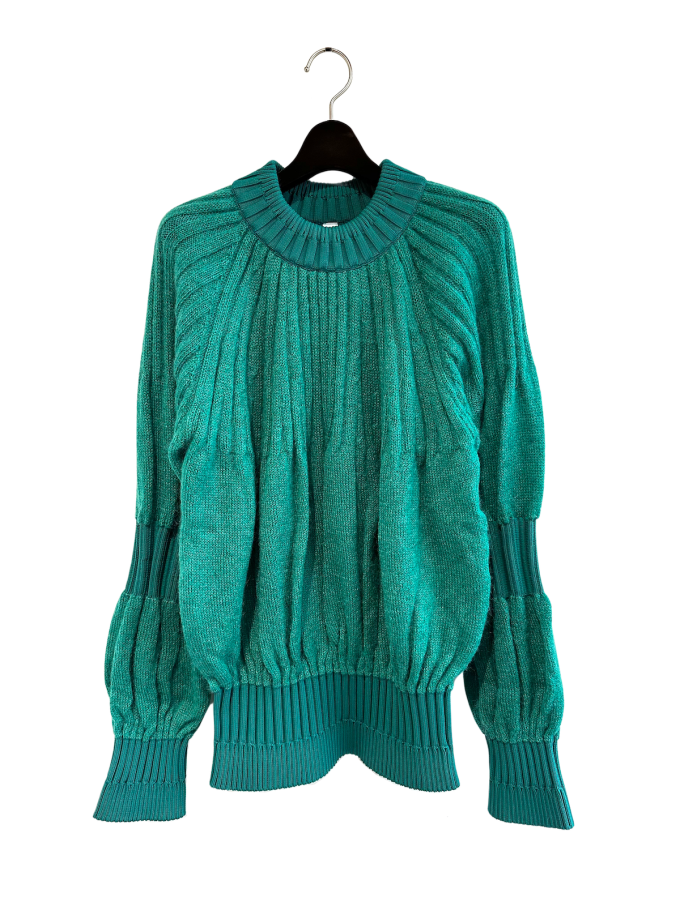 CFCLFLUTED MOHAIR PULLOVER