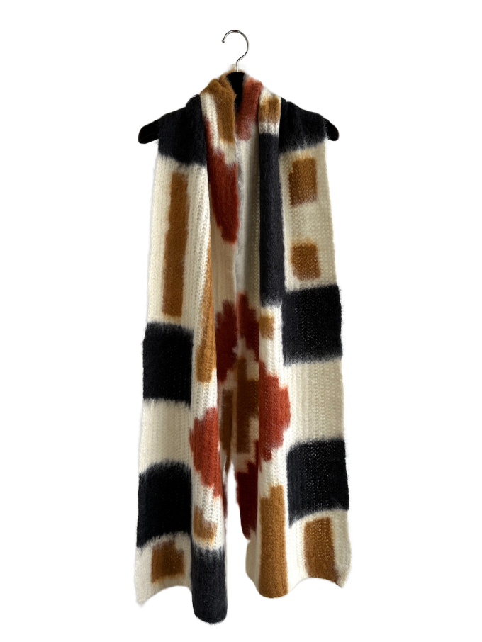 Mame Kurogouchi٥ѥ˥åȥաOrigami Dyed Alpaca Wool Knitted Scarf