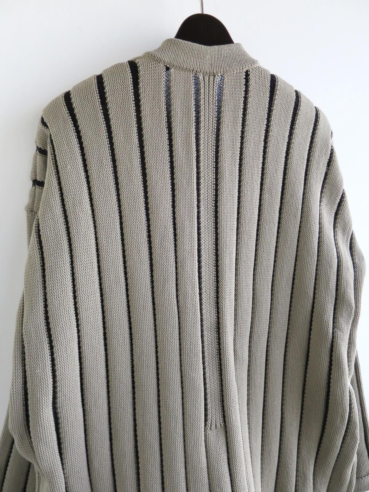 CFCL - louver cardigan -dark gray multi- 23ss men | asterisk