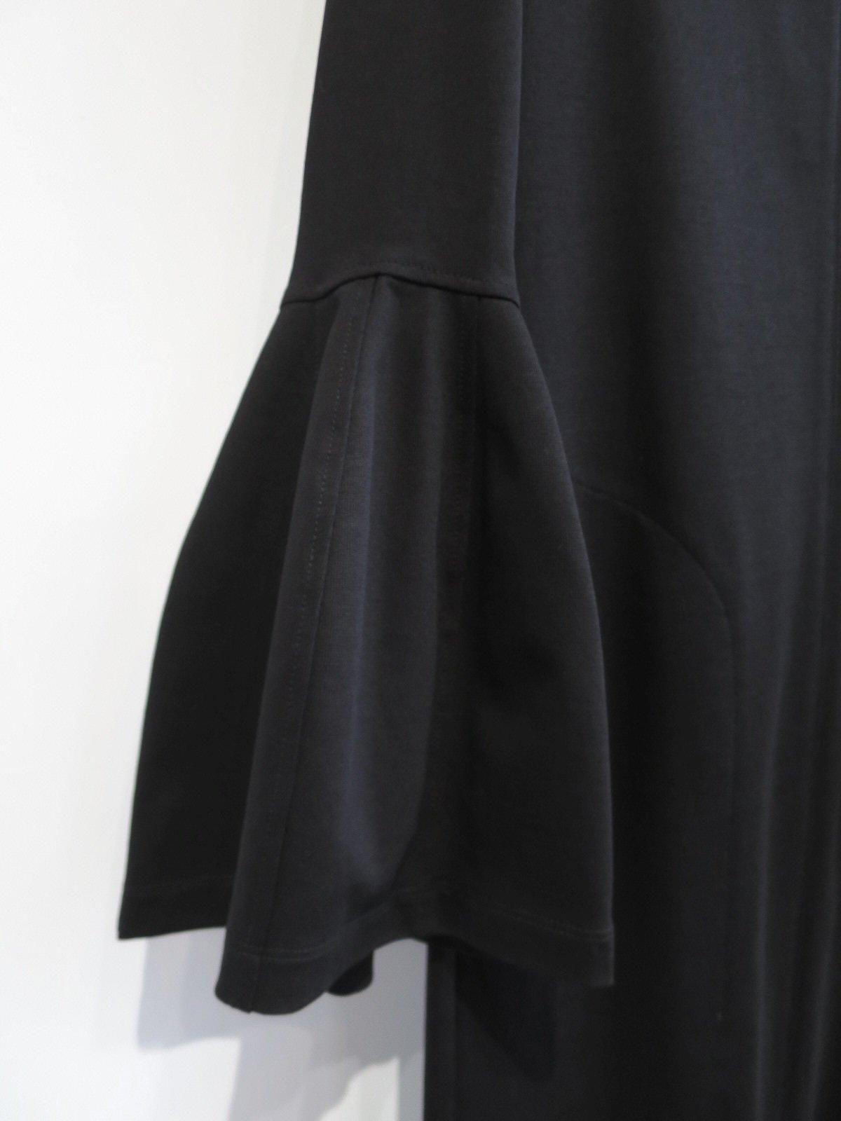Floral Jacquard Cotton Shirt Dress - black - Mame Kurogouchi
