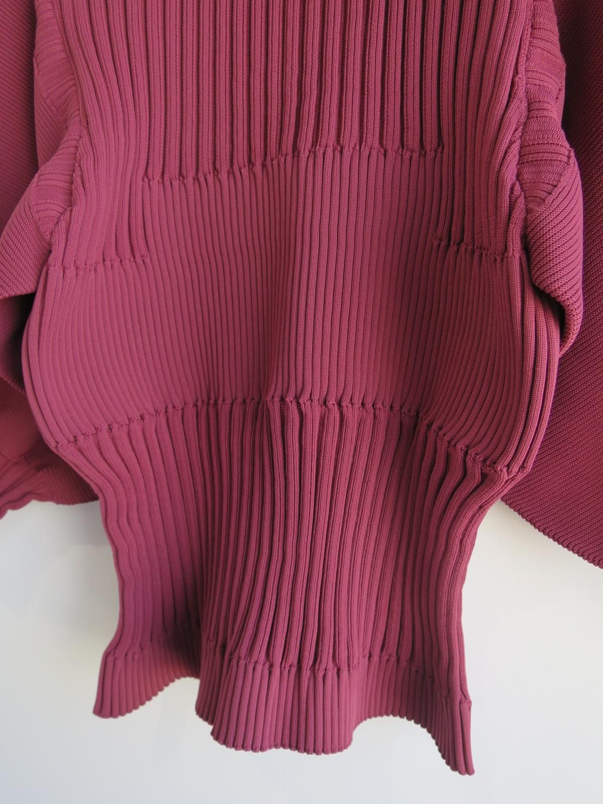美品 【CFCL】FLUTED LONG SLEEVE TOP リブ編み FLUTED LUCENT GLITTER MARIE SLEEVE TOP