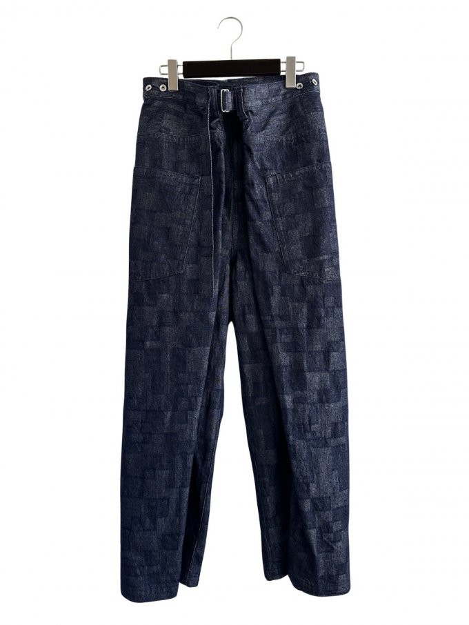 ANREALAGEWRAP AZ DENIM WIDE PANTS (ǥ)