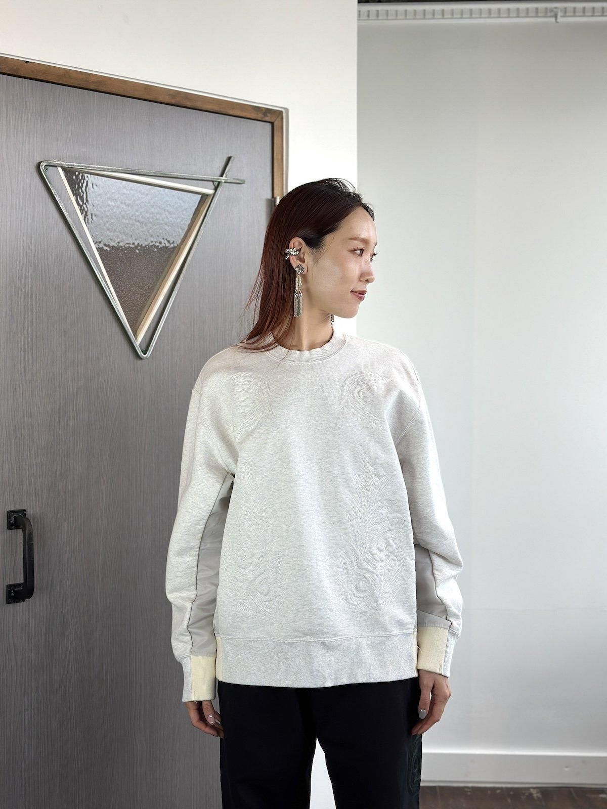 TOGA PULLA カットソー　ライトグレー　リブジャージー　2024SS TOGA（トーガ）の「【TOGA TOO/トーガトゥ】Rib jersey L/S/リブ