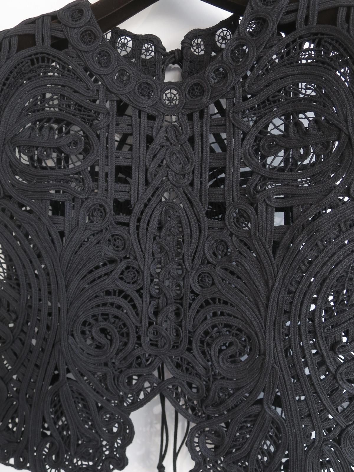 mame kurogouchi コード刺繍 ベスト black Mame Kurogouchi マメクロゴウチ Cord Embroidery Vest コード