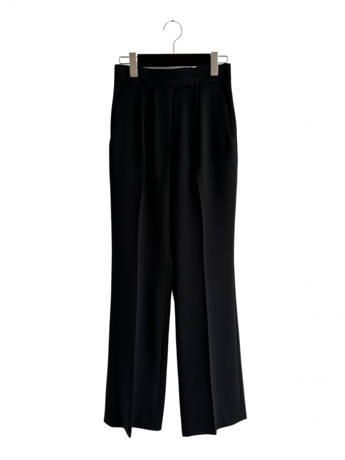 Mame KurogouchiAcetate Polyester High Waisted Center Creased Suit Trousers