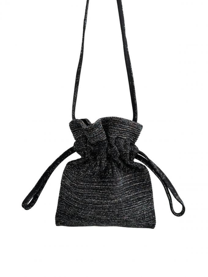 CFCLSTRATA GLITTER DRAWSTRING MINI BAG