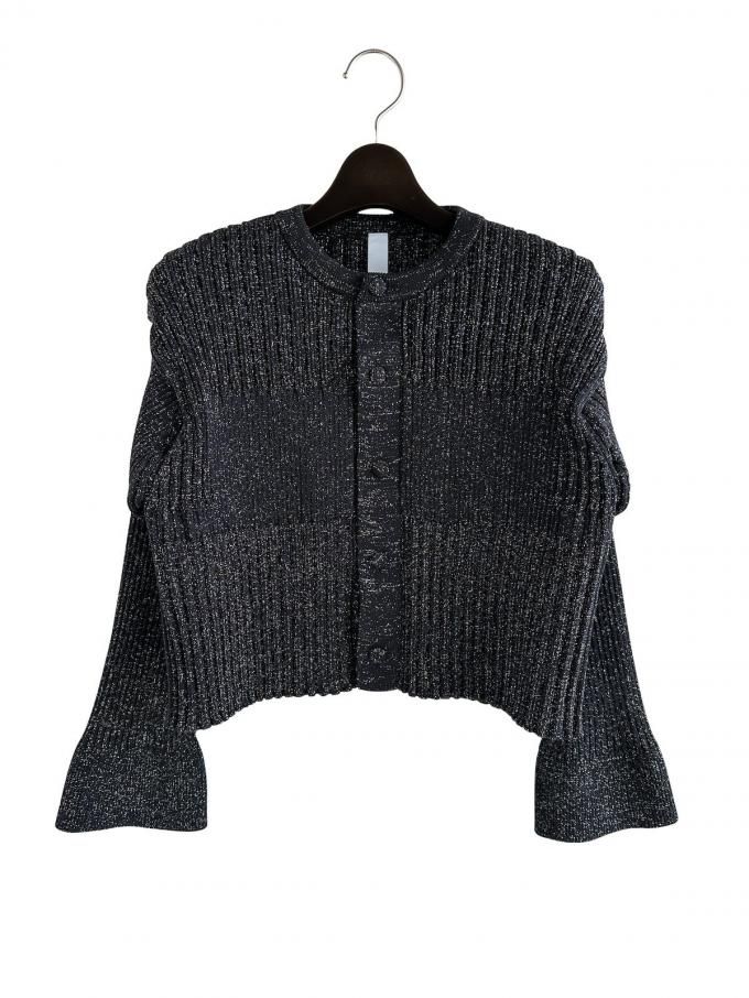 CFCLFLUTED GLITTER COLLARLESS SHIRT CARDIGAN (֥åޥ)