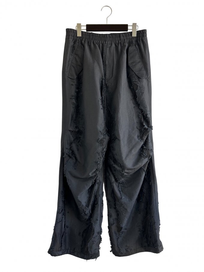 TAAKKCUT JACQUARD PARACHUTE PANTS