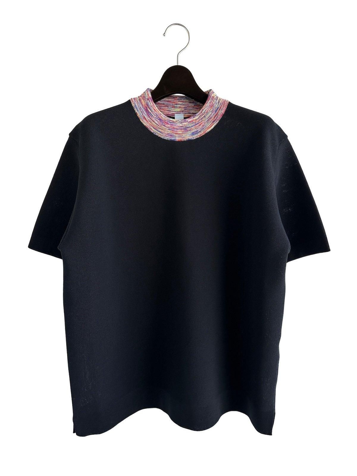 注目■CFCL■TC ガーター ショートスリーブ Tシャツ ネイビー 注目□CFCL□TC ガーター ショートスリーブ Tシャツ ネイビー