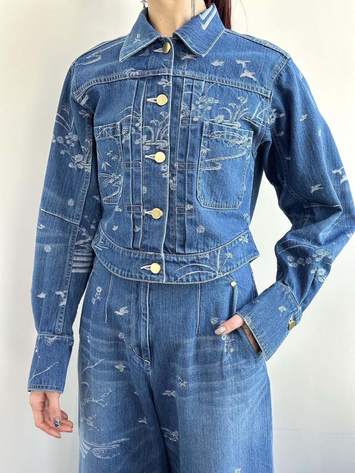 【mame kurogouchi】デニムコート mame - mame kurogouchi 24AW コード刺繍 デニムジャケット