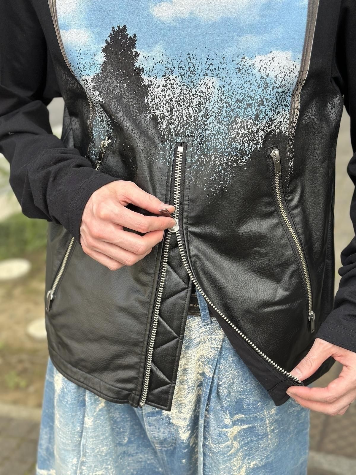 【美品】TaaKK ターク 14AW ダブルライダースジャケット サイズ2 美品】TaaKK ターク 14AW ダブルライダースジャケット サイズ2