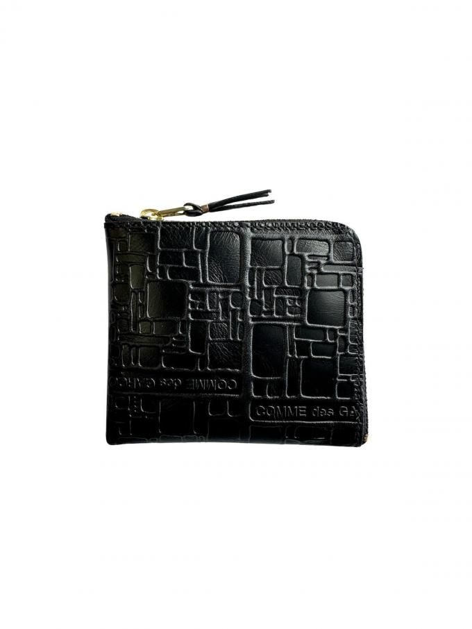 Wallet COMME des GARCONSEMBOSSED LOGOTYPELZIP