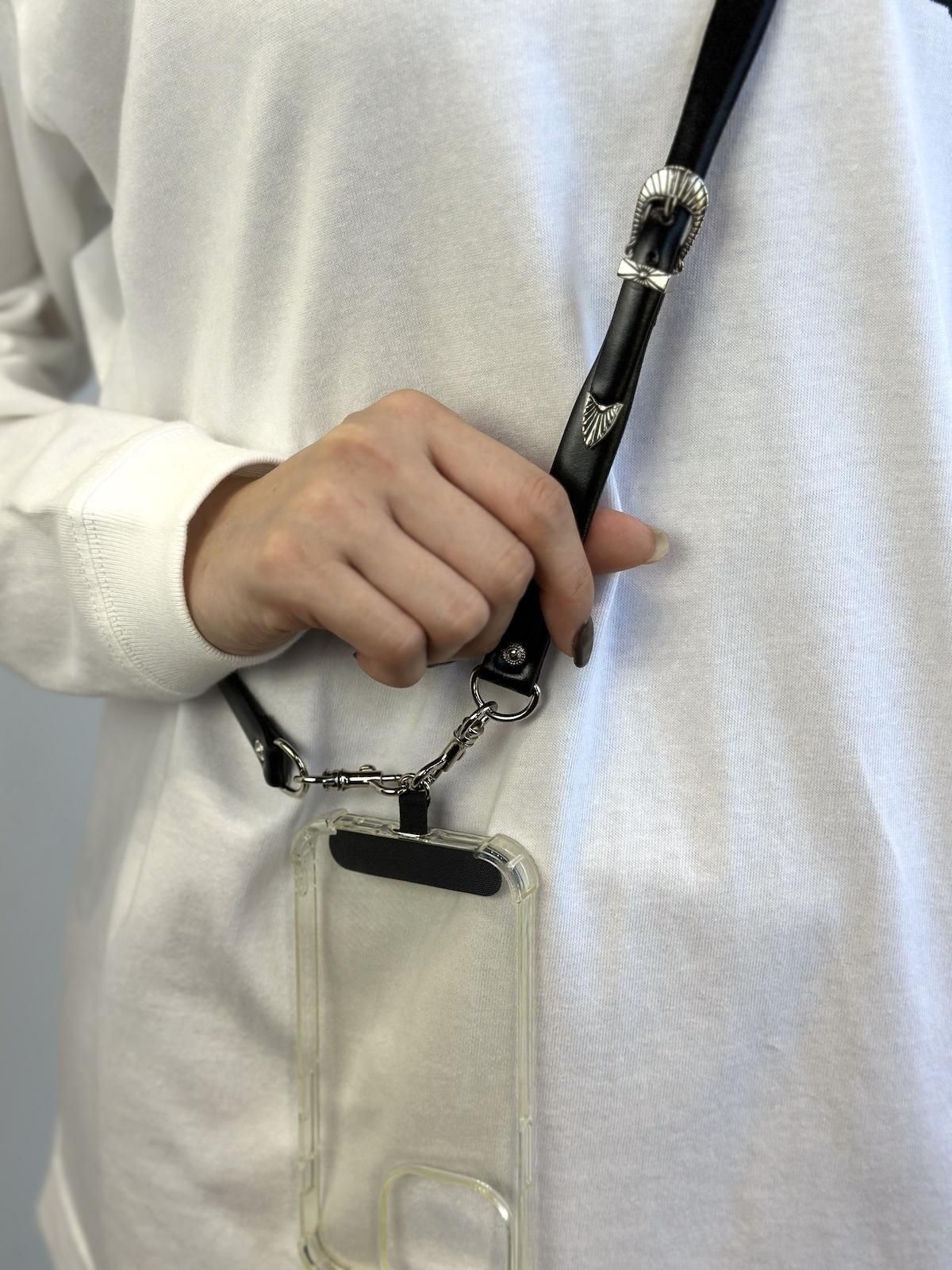 toga 携帯ストラップ セール】【TOGA TOO/トーガトゥ】Leather phone handle strap/スマホ