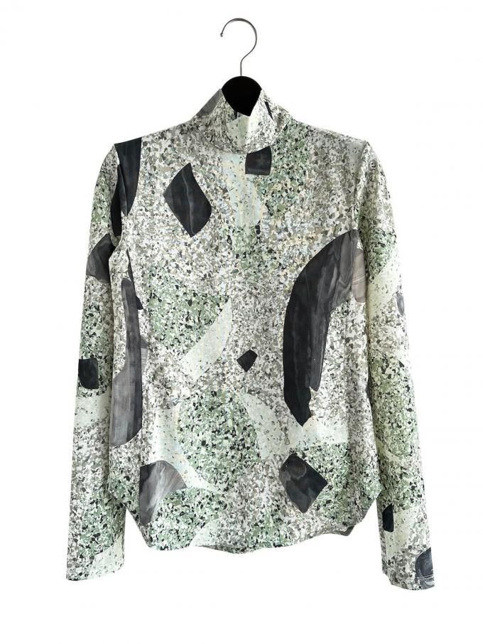 Mame KurogouchiMarble Print Jersey High Neck Top (꡼)