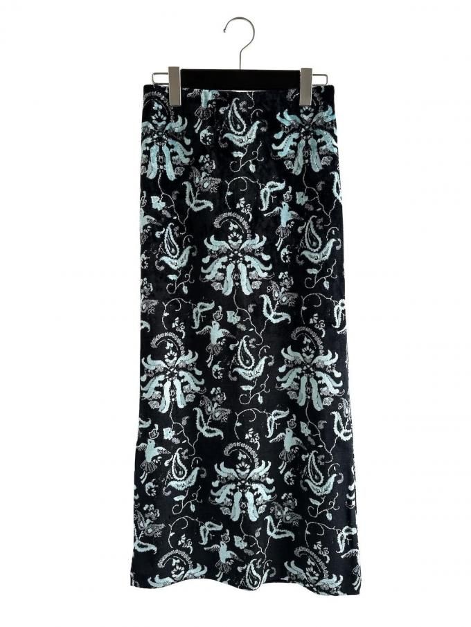 Mame KurogouchiVelour Jersey I-Line Skirt