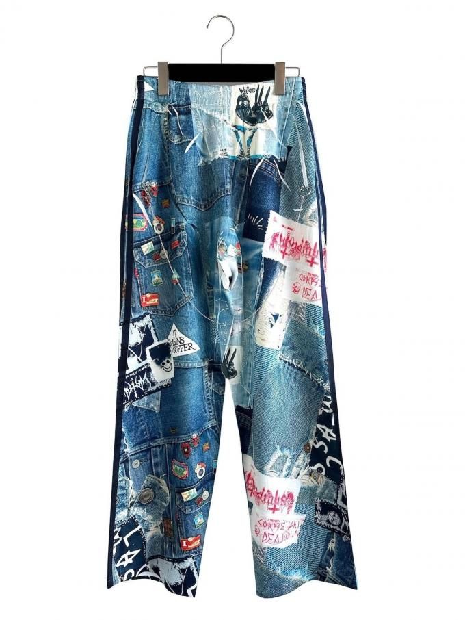 BODYSONG.Seltie TROMPEL'OEIL DENIM TRACKP