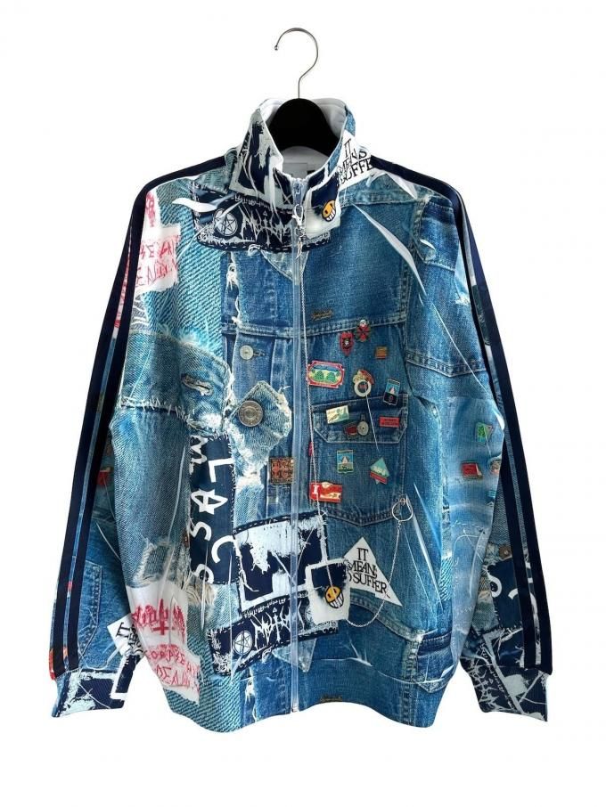 BODYSONG.Seltie TROMPEL'OEIL DENIM TRACKJ