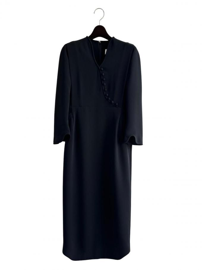 Mame KurogouchiTriacetate Georgette V-Neck Dress