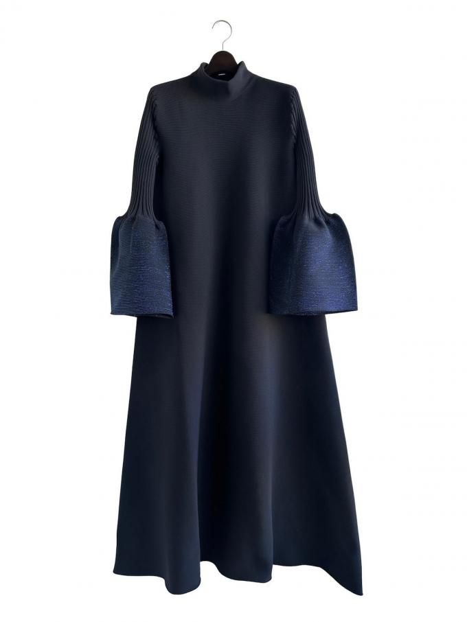 CFCLPOTTERY GLITTER MOCKNECK LONG BELL SLEEVE FLARE DRESS (֥åߥ֥롼)